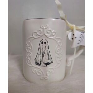 Rae Dunn Ghost Drink Up Coffee Mug Halloween 2025 NWT
